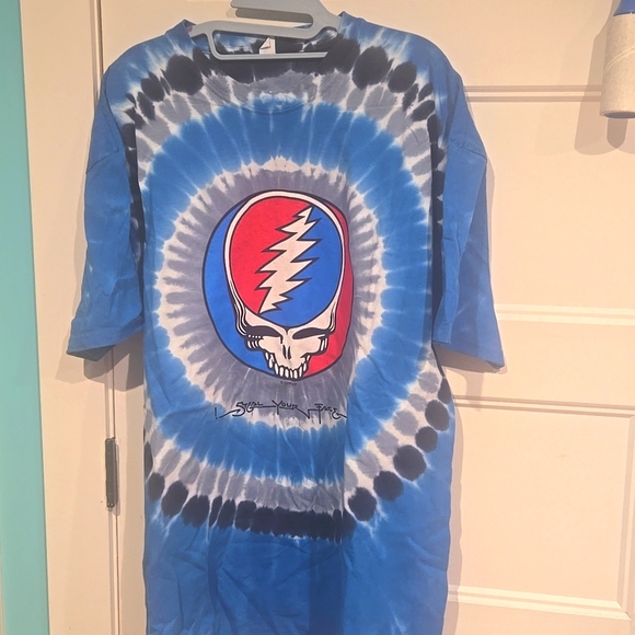 Grateful Dead GDP 2009 Steal Your Face tie dye big tall sz 2XL skull Hippie Band - Picture 1 of 4